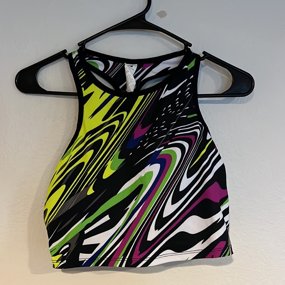 Fabletics crop tank with built in bra